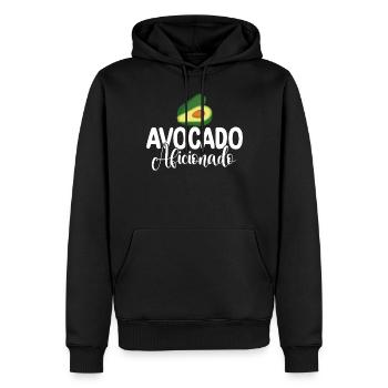 Avocado Gifts - Männer Premium Bio Hoodie - Schwarz - Vorne - Nico (187cm)
