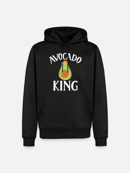 Avocado Gifts - Männer Premium Bio Hoodie - Schwarz