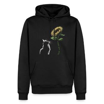 Meilleure sœur de chat de tous les temps - Sweat à capuche Premium bio Homme - noir - Devant - Nico (187cm)