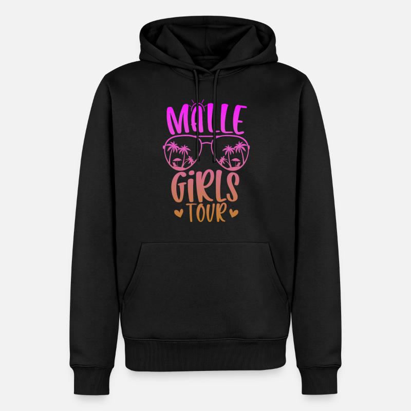 Visite des filles de Malle - Sweat à capuche Premium bio Homme - noir