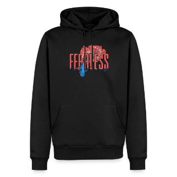Kampffisch Kampffische Fearless In Fins - Männer Premium Bio Hoodie - Schwarz - Vorne - Nico (187cm)