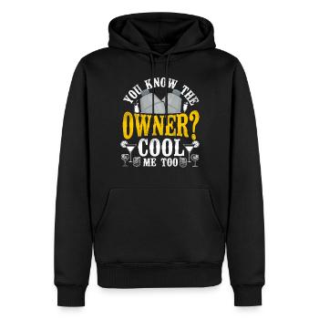 Barman Mixologue Vous Connaissez Le - Sweat à capuche Premium bio Homme - noir - Devant - Nico (187cm)