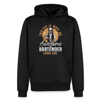 Bartender Mixologist This Is What - Männer Premium Bio Hoodie - Schwarz - Vorne - Nico (187cm)