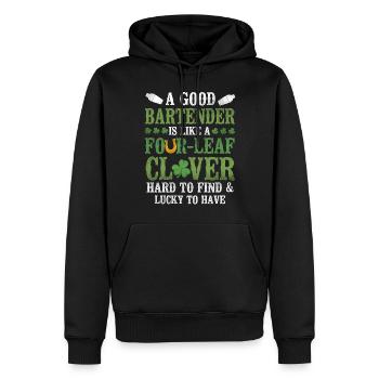 Bartender Mixologist St Patricks - Männer Premium Bio Hoodie - Schwarz - Vorne - Nico (187cm)