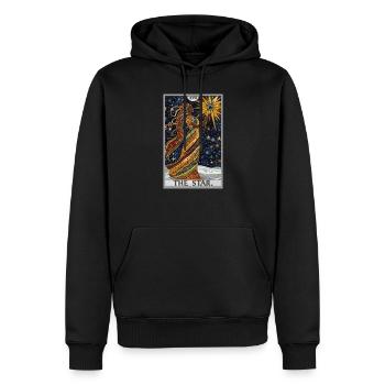 Tarotkarten Tarotkarte The Star Der Stern - Männer Premium Bio Hoodie - Schwarz - Vorne - Nico (187cm)