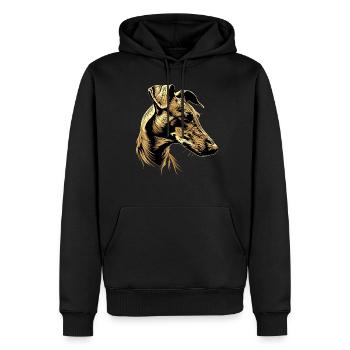 Windhund Hundeliebhaber Jagdhund Liebe Greyhound - Männer Premium Bio Hoodie - Schwarz - Vorne - Nico (187cm)