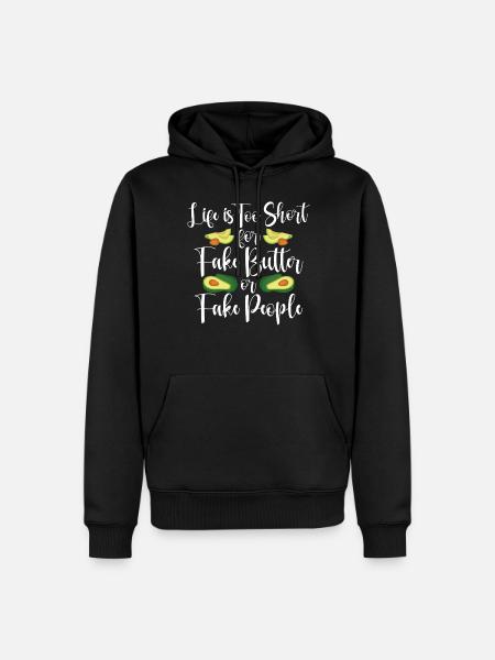 Avocado Gifts - Men’s Premium Organic Hoodie - black