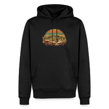 Smallmouth bass - Männer Premium Bio Hoodie - Schwarz - Vorne - Nico (187cm)