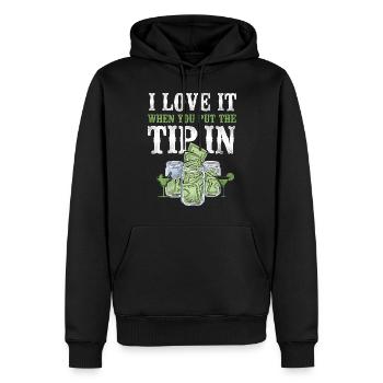 Bartender Mixologist I Love It - Männer Premium Bio Hoodie - Schwarz - Vorne - Nico (187cm)