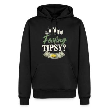Bartender Mixologist Feeling - Männer Premium Bio Hoodie - Schwarz - Vorne - Nico (187cm)