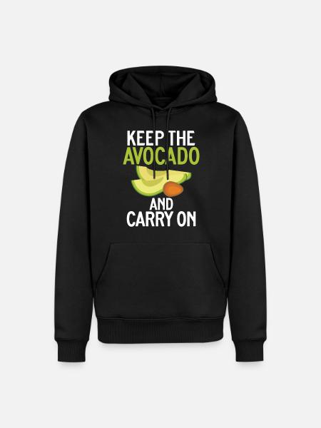 Avocado Gifts - Men’s Premium Organic Hoodie - black
