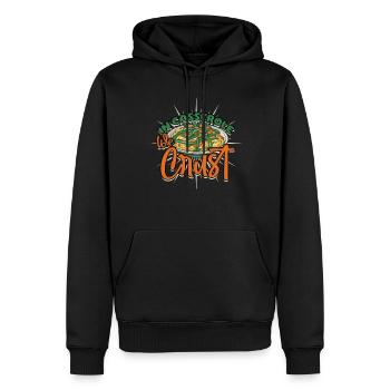 Grüner Bohnenauflauf Casserole de haricots verts - Sweat à capuche Premium bio Homme - noir - Devant - Nico (187cm)
