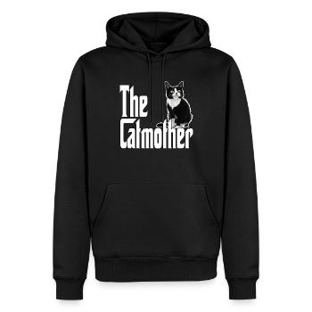 Katze Mutter The Catmother Crazy Cat Mom Mama - Men’s Premium Organic Hoodie - black - Front - Nico (187cm)