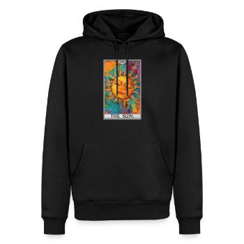 Tarot Card Tarot Card The Sun The Sun - Men’s Premium Organic Hoodie - black - Front - Nico (187cm)