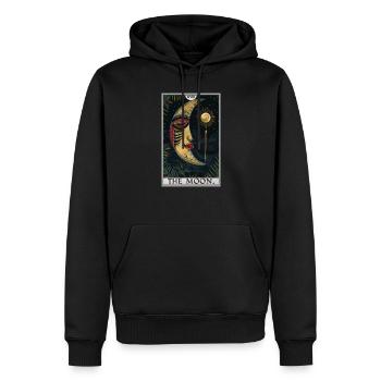 Tarotkarten Tarotkarte The Moon Der Mond - Männer Premium Bio Hoodie - Schwarz - Vorne - Nico (187cm)