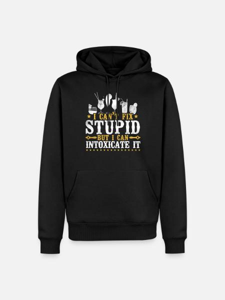 Bartender Mixologist I Can't Fix - Men’s Premium Organic Hoodie - black