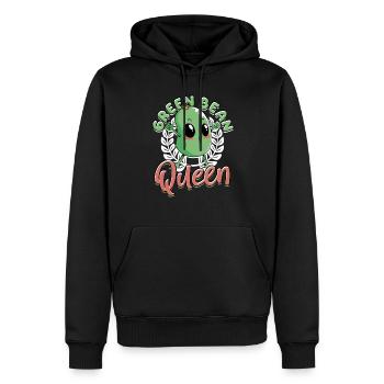 Grüner Bohnenauflauf Casserole de haricots verts - Sweat à capuche Premium bio Homme - noir - Devant - Nico (187cm)