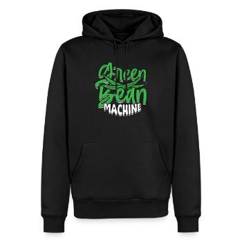 Grüner Bohnenauflauf Casserole de haricots verts - Sweat à capuche Premium bio Homme - noir - Devant - Nico (187cm)