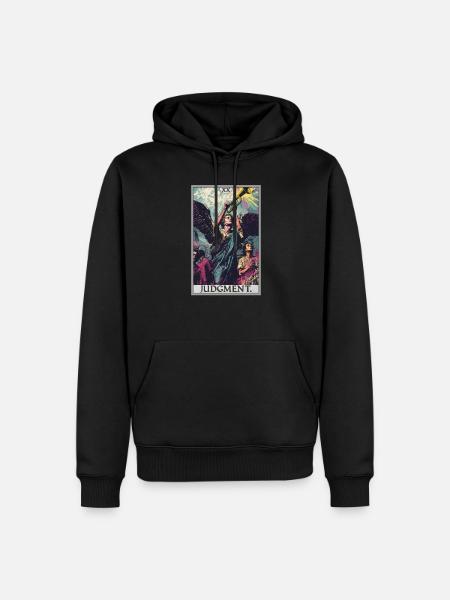 Tarotkarten Tarotkarte 20 Judgment Gericht - Männer Premium Bio Hoodie - Schwarz