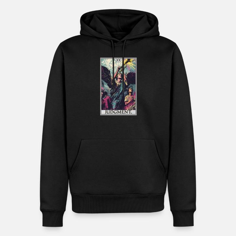 Tarotkarten Tarotkarte 20 Judgment Gericht - Männer Premium Bio Hoodie - Schwarz