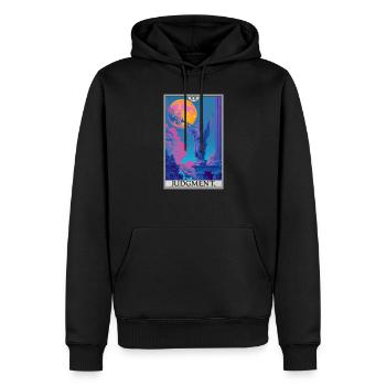 Tarot Cards Tarot Card 20 Judgment Court - Men’s Premium Organic Hoodie - black - Front - Nico (187cm)