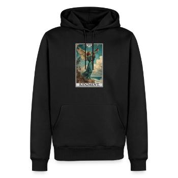 Tarot Cards Tarot Card 20 Judgment Court - Men’s Premium Organic Hoodie - black - Front - Nico (187cm)