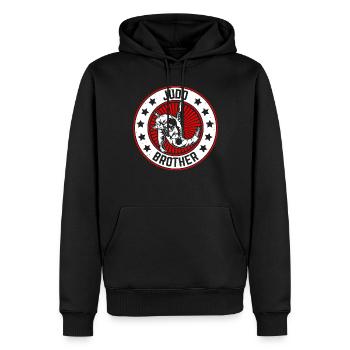 Judo Frère Judo Combattant Judo Arts Martiaux Judoka - Sweat à capuche Premium bio Homme - noir - Devant - Nico (187cm)