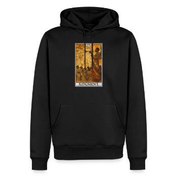 Tarot Cards Tarot Card 20 Judgment Court - Men’s Premium Organic Hoodie - black - Front - Nico (187cm)