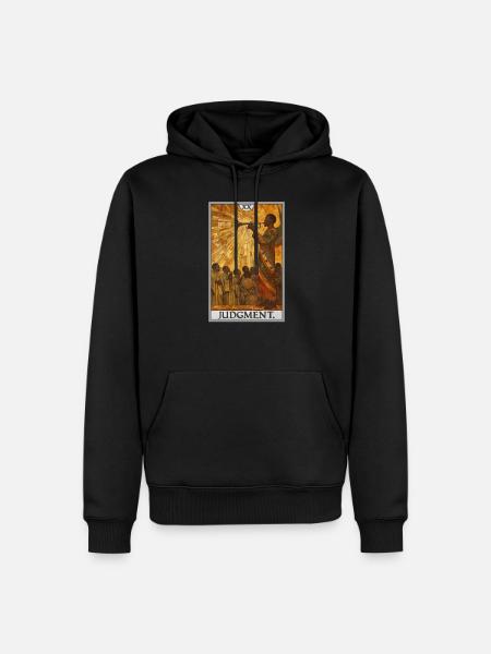 Tarotkarten Tarotkarte 20 Judgment Gericht - Männer Premium Bio Hoodie - Schwarz