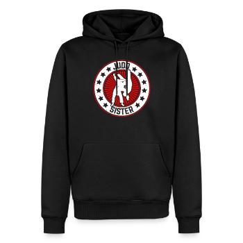 Judo Sister Judo Combattant Judo Arts Martiaux Judoka - Sweat à capuche Premium bio Homme - noir - Devant - Nico (187cm)