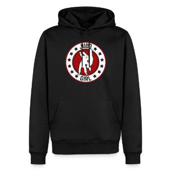 Judo Fille Judo Combattante Judo Arts Martiaux Judoka - Sweat à capuche Premium bio Homme - noir - Devant - Nico (187cm)