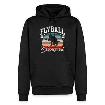 Flyball Canine Sport Agility Parcour Dog - Männer Premium Bio Hoodie - Schwarz - Vorne - Nico (187cm)