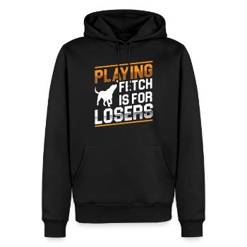 Flyball Canine Sport Agility Parcour Dog - Männer Premium Bio Hoodie - Schwarz - Vorne - Nico (187cm)