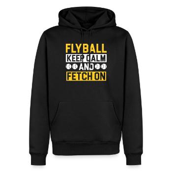 Flyball Canine Sport Agility Parcour Dog - Männer Premium Bio Hoodie - Schwarz - Vorne - Nico (187cm)