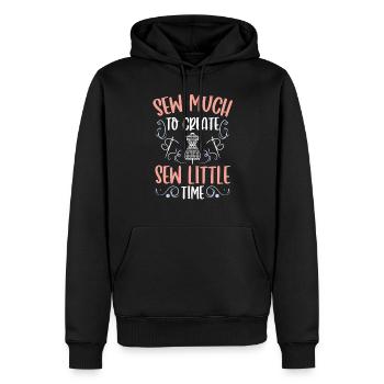 Tailor Sew Much To Create Couturière - Sweat à capuche Premium bio Homme - noir - Devant - Nico (187cm)