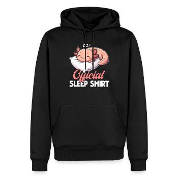 Maison de Couchage Officielle Axolotl PJ Dormir - Sweat à capuche Premium bio Homme - noir - Devant - Nico (187cm)