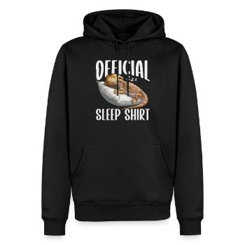 Officiel Sleeping House Bearded Dragon PJ dort - Sweat à capuche Premium bio Homme - noir - Devant - Nico (187cm)