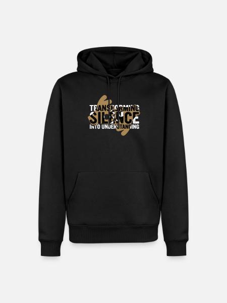 ASL Sign Language Interpreter - Men’s Premium Organic Hoodie - black