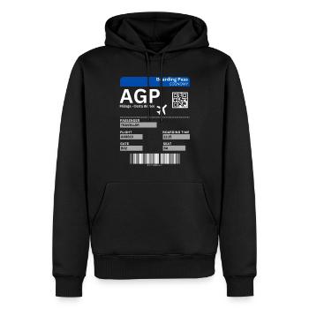 Málaga Flugticket Andalusien Spanien Urlaub Malaga - Männer Premium Bio Hoodie - Schwarz - Vorne - Nico (187cm)