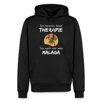 Málaga Andalusien Spanien Urlaub Malaga - Männer Premium Bio Hoodie - Schwarz - Vorne - Nico (187cm)