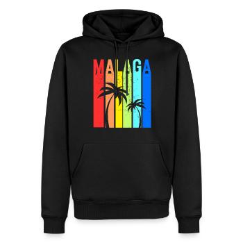 Málaga Andalusien Spanien Urlaub Malaga - Männer Premium Bio Hoodie - Schwarz - Vorne - Nico (187cm)