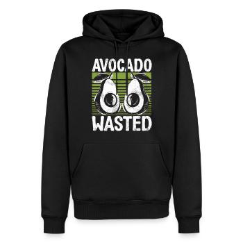 Avocado Gifts - Männer Premium Bio Hoodie - Schwarz - Vorne - Nico (187cm)