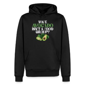 Avocado Gifts - Männer Premium Bio Hoodie - Schwarz - Vorne - Nico (187cm)