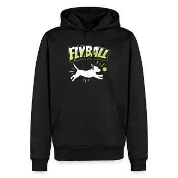 Flyball Canine Sport Agility Parcour Dog - Männer Premium Bio Hoodie - Schwarz - Vorne - Nico (187cm)