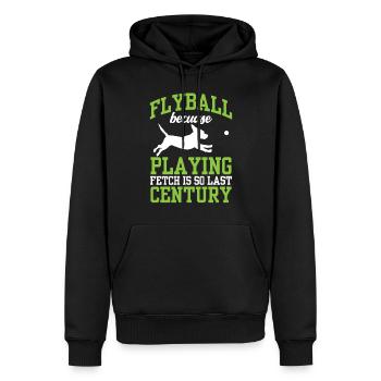Flyball Canine Sport Agility Parcour Dog - Männer Premium Bio Hoodie - Schwarz - Vorne - Nico (187cm)