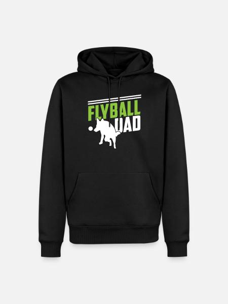 Flyball Canine Sport Agility Parcour Dog - Men’s Premium Organic Hoodie - black