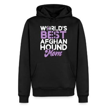 Cadeaux pour les chiens afghans - Sweat à capuche Premium bio Homme - noir - Devant - Nico (187cm)