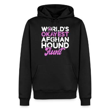 Afghan Hound Gifts - Männer Premium Bio Hoodie - Schwarz - Vorne - Nico (187cm)