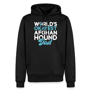Cadeaux pour les chiens afghans - Sweat à capuche Premium bio Homme - noir - Devant - Nico (187cm)