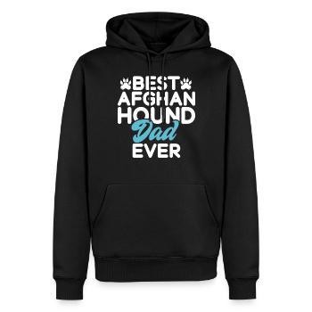 Cadeaux pour les chiens afghans - Sweat à capuche Premium bio Homme - noir - Devant - Nico (187cm)